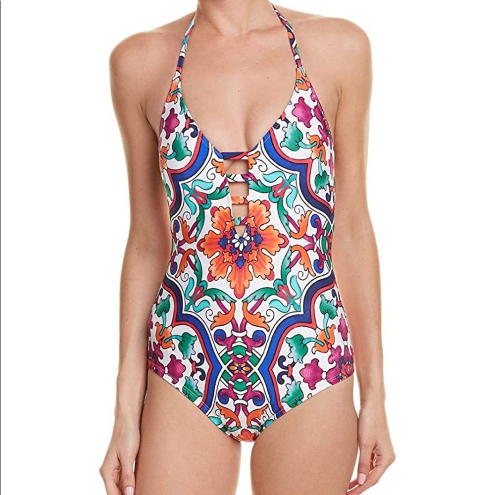 La Blanca halter one piece swimsuit